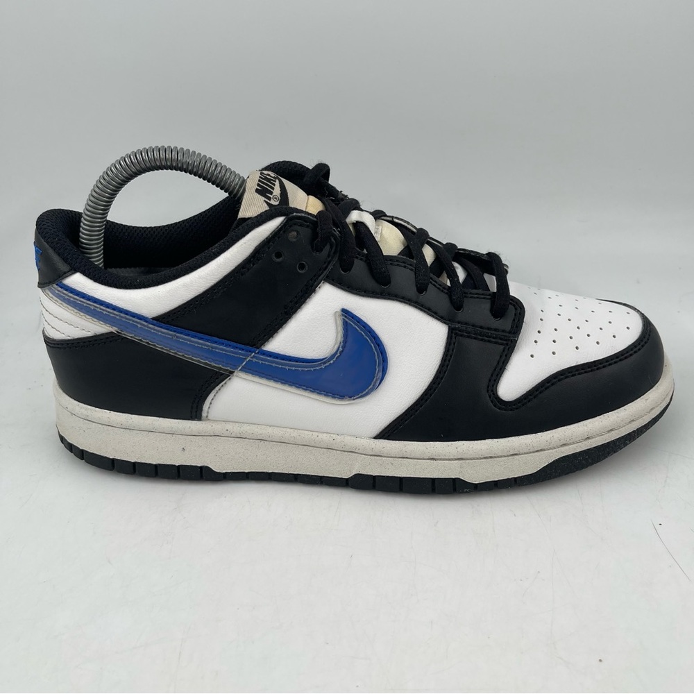 👞 Nike Kids Dunk Low TPU Swoosh -SZ 6.5 Y - Next Nature White Black Blue Shoes